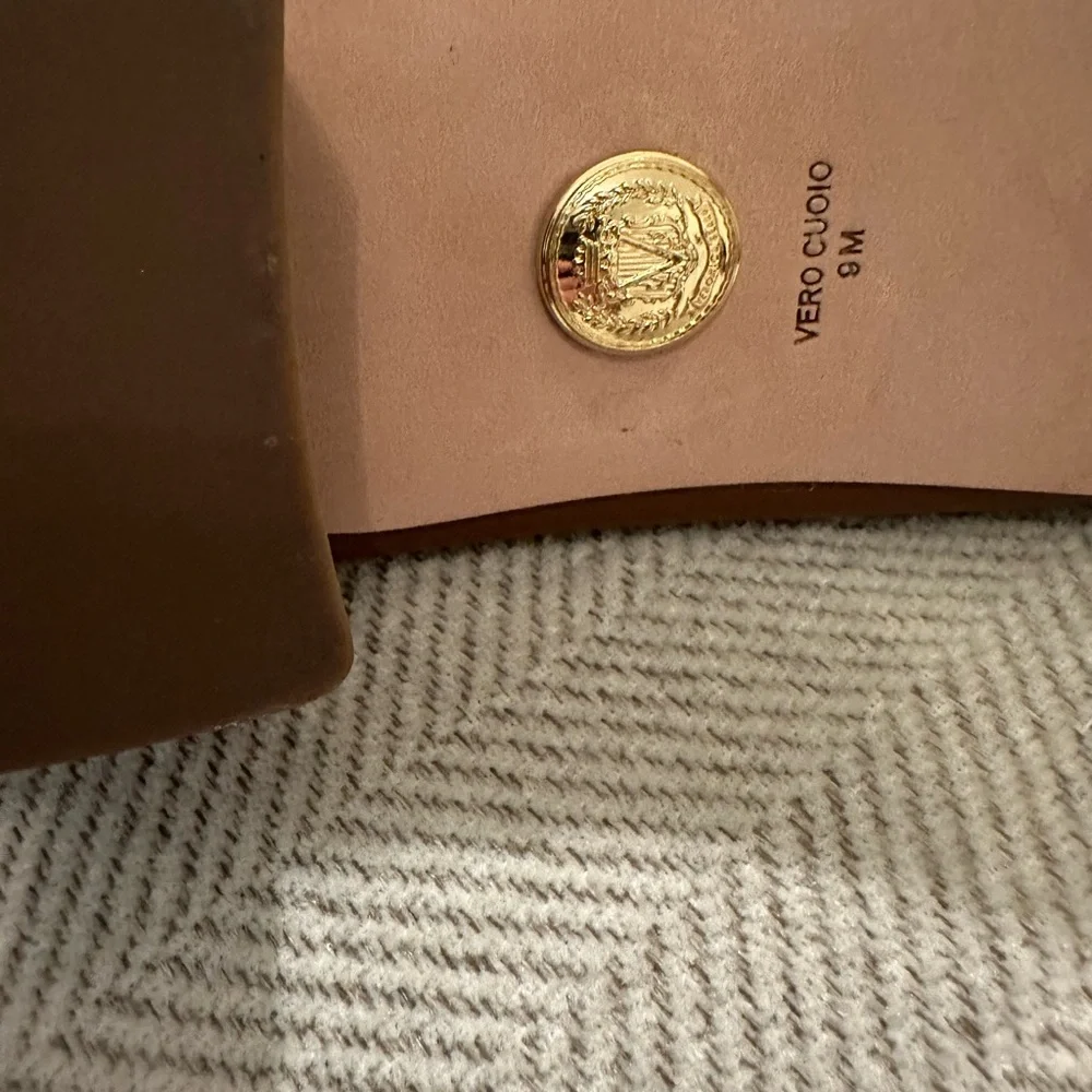 Veronica Beard Brown Square-Toe Leather Ballet Square Heel Low Pumps NWT - Picture 5 of 6